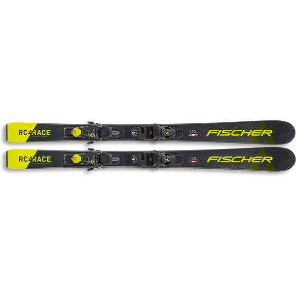 FISCHER Kinder Racing Ski RC4 RACE JR (130-150) SLR + FJ7 AC SLR von Fischer