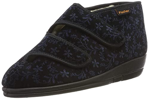 Fischer Dora, Damen Niedrige Hausschuhe 203595,Blau Blauschwarz 552,42 EU von Fischer Markenschuh