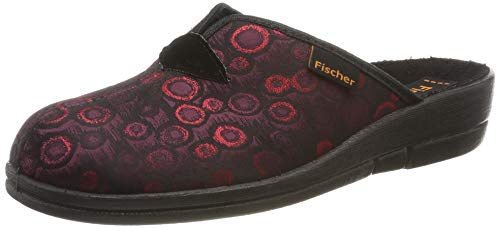 Fischer Damen Dora Pantoffeln, Rot (Bordo 341), 40 EU von Fischer