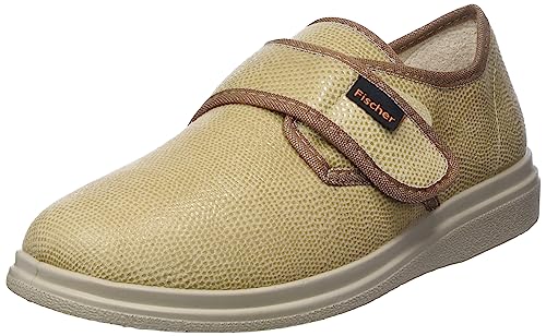 Fischer Damen Ortho Flache Hausschuhe, Beige 806 Sand, 37 EU X-Weit von Fischer Markenschuh