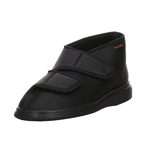 Fischer Herren Ortho Hohe Hausschuhe, Schwarz (222 Schwarz), 43 EU X-Weit von Fischer