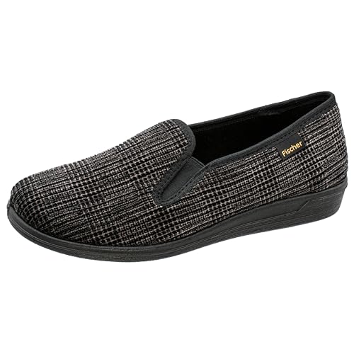 Fischer Frank, Herren Niedrige Hausschuhe, Grau Grauschwarz 662,47 EU von Fischer Markenschuh