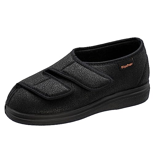 Fischer Unisex Ortho Flache Hausschuhe, Schwarz (schwarz 222), 38 EU X-Weit von Fischer