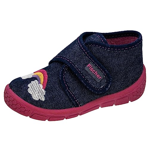 Fischer Jungen Mädchen Honey Hausschuh, Blau/Pink, 21 EU von Fischer