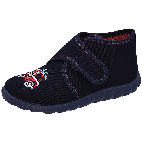 Fischer Mini, Jungen Hohe Hausschuhe, Blau (Marine 521), 19 EU von Fischer Markenschuh
