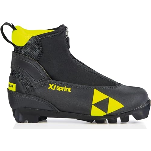 Fischer Kinder Langlaufschuhe XJ Sprint Black-Yellow 30 von Fischer