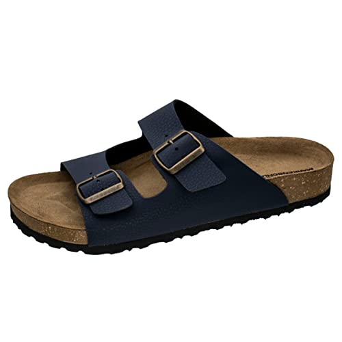 Fischer Markenschuh Herren, Männer, Pantoletten, Pantoletten,schluepfschuhe,Slides,Slip-ons,Backless Slipper,Mules,Clogs,Blau,43 EU / 9.5 UK von Fischer Markenschuh