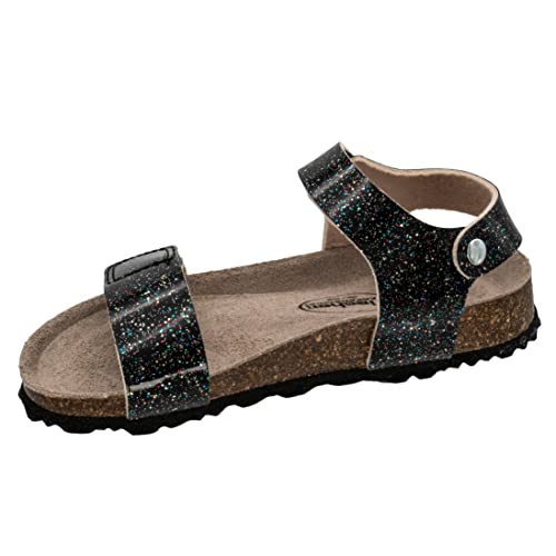 Fischer Markenschuh Mädchen, Kinder, Sandaletten, Sandalen,Sommerschuhe,Freizeitschuhe,offene Schuhe,Riemen,Riemchen,Schwarzbunt,38 EU / 5.5 UK von Fischer