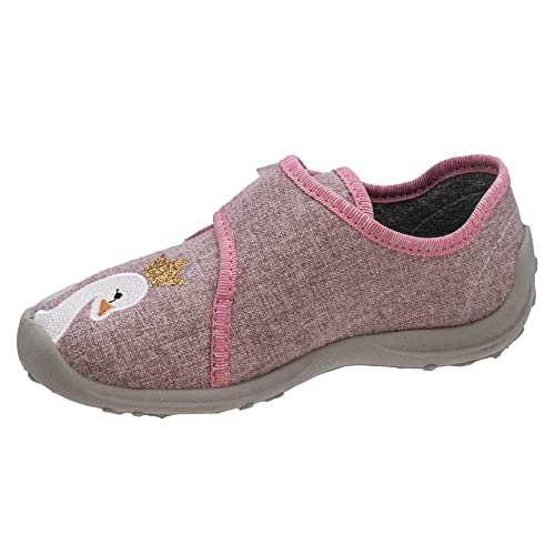 Fischer Markenschuh Mädchen Pantoffeln, Kinder Hausschuhe,gaeste-Hausschuhe,hausschlappen,hauslatsch,hofschuh,pantine,finken,Rosa,33 EU / 1.5 UK von Fischer Markenschuh