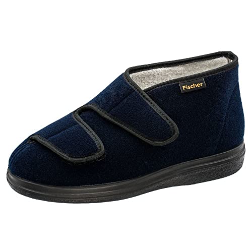 Fischer Markenschuh Unisex - Erwachsene, Damen,Herren Hausschuhe,Wechselfußbett,Schlappen,gaeste-Hausschuhe,hausschlappen,Blau,40 EU / 6 UK von Fischer Markenschuh