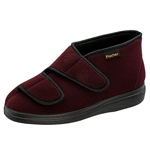 Fischer Markenschuh Unisex - Erwachsene, Damen,Herren Hausschuhe,Wechselfußbett,Slip-ons,Backless Slipper,Gartenschuhe,Bordo,41 EU / 7 UK von Fischer Markenschuh