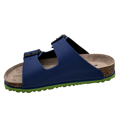 Fischer Markenschuh Unisex - Kinder, Jungen,Mädchen, Pantoletten, Pantoletten,Sommerschuhe,sommerclogs,Clogs,Hausschuhe,Kids,Blau,33 EU / 1.5 UK von Fischer Markenschuh