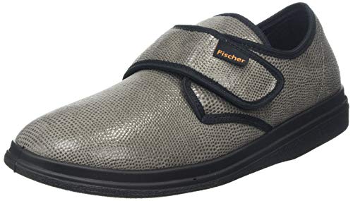Fischer Unisex-Erwachsene Ortho, Flache Hausschuhe, Grau (Grau 666), 38 EU von Fischer Markenschuh