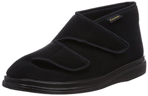 Fischer Herren Ortho Hohe Hausschuhe, Schwarz (Schwarz 222), 42 EU von Fischer Markenschuh