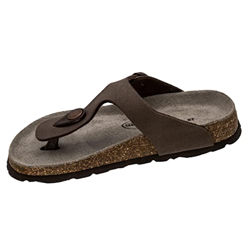 Fischer Markenschuh Unisex - Kinder, Jungen,Mädchen, Pantoletten, Pantoletten,Kinderschuhe,Schlupfschuhe,schluepfschuhe,Braun,27 EU / 9.5 UK von Fischer