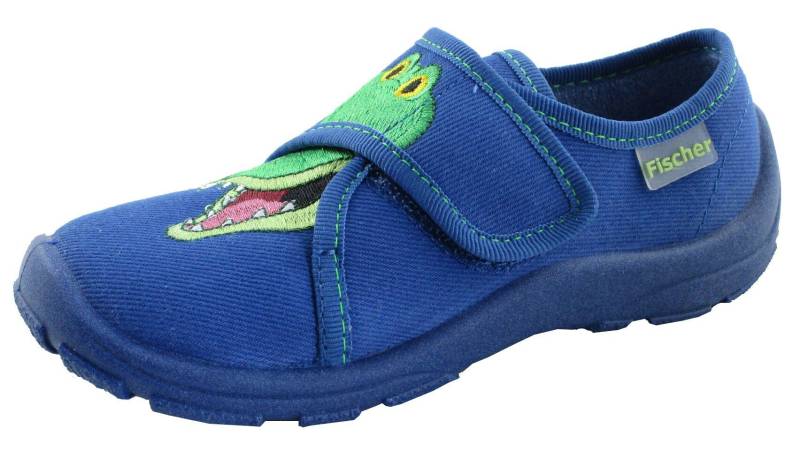 KINDER-KLETT-HAUSSCHUH BLAU - Gr. - 25 von Fischer