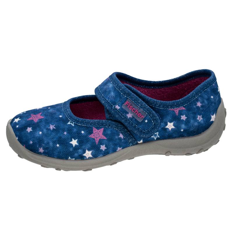 KINDER-KLETT-HAUSSCHUH BLAU - Gr. - 32 von Fischer