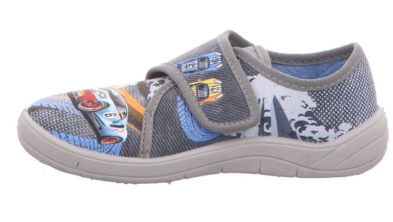 KINDER-KLETT-HAUSSCHUH GRAUBUNT - Gr. - 27 von Fischer