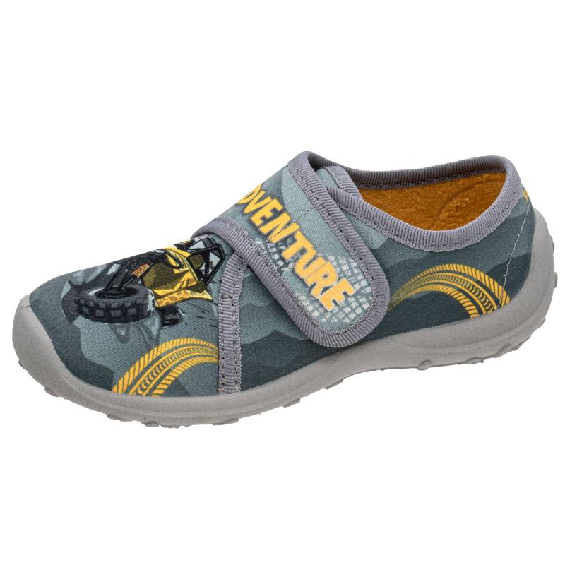 KINDER-KLETT-HAUSSCHUH GRAUGELB - Gr. - 30 von Fischer