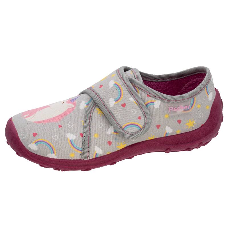 KINDER-KLETT-HAUSSCHUH HELLGRAU - Gr. - 33 von Fischer