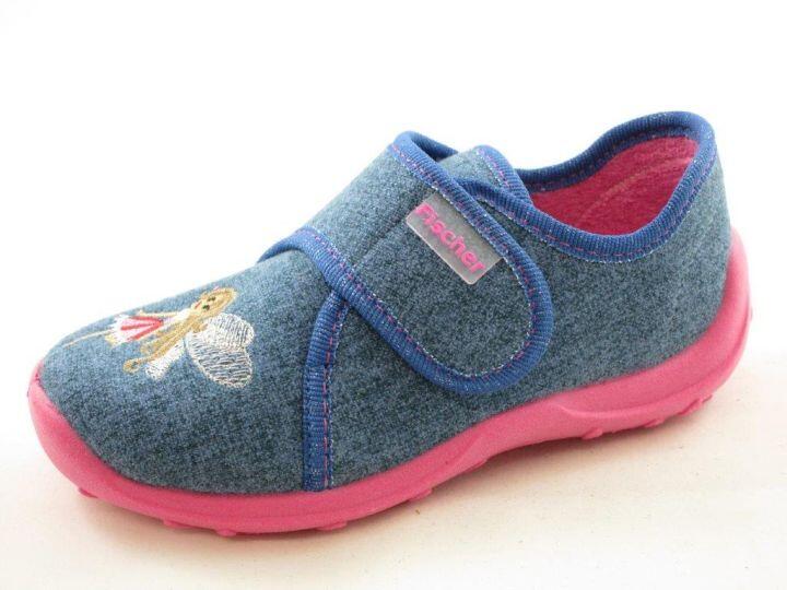 KINDER-KLETT-HAUSSCHUH JEANSBLAU - Gr. - 28 von Fischer