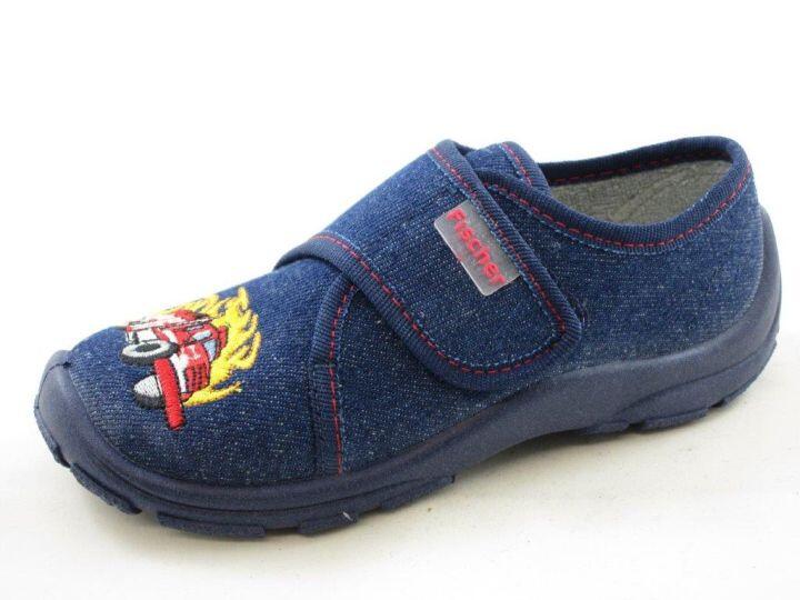 KINDER-KLETT-HAUSSCHUH JEANSBLAU - Gr. - 33 von Fischer