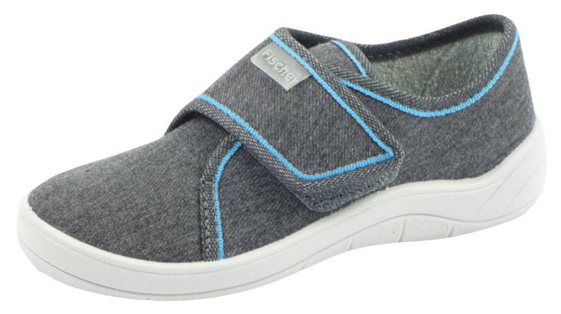 KINDER-KLETT-HAUSSCHUH JEANSGRAU - Gr. - 38 von Fischer