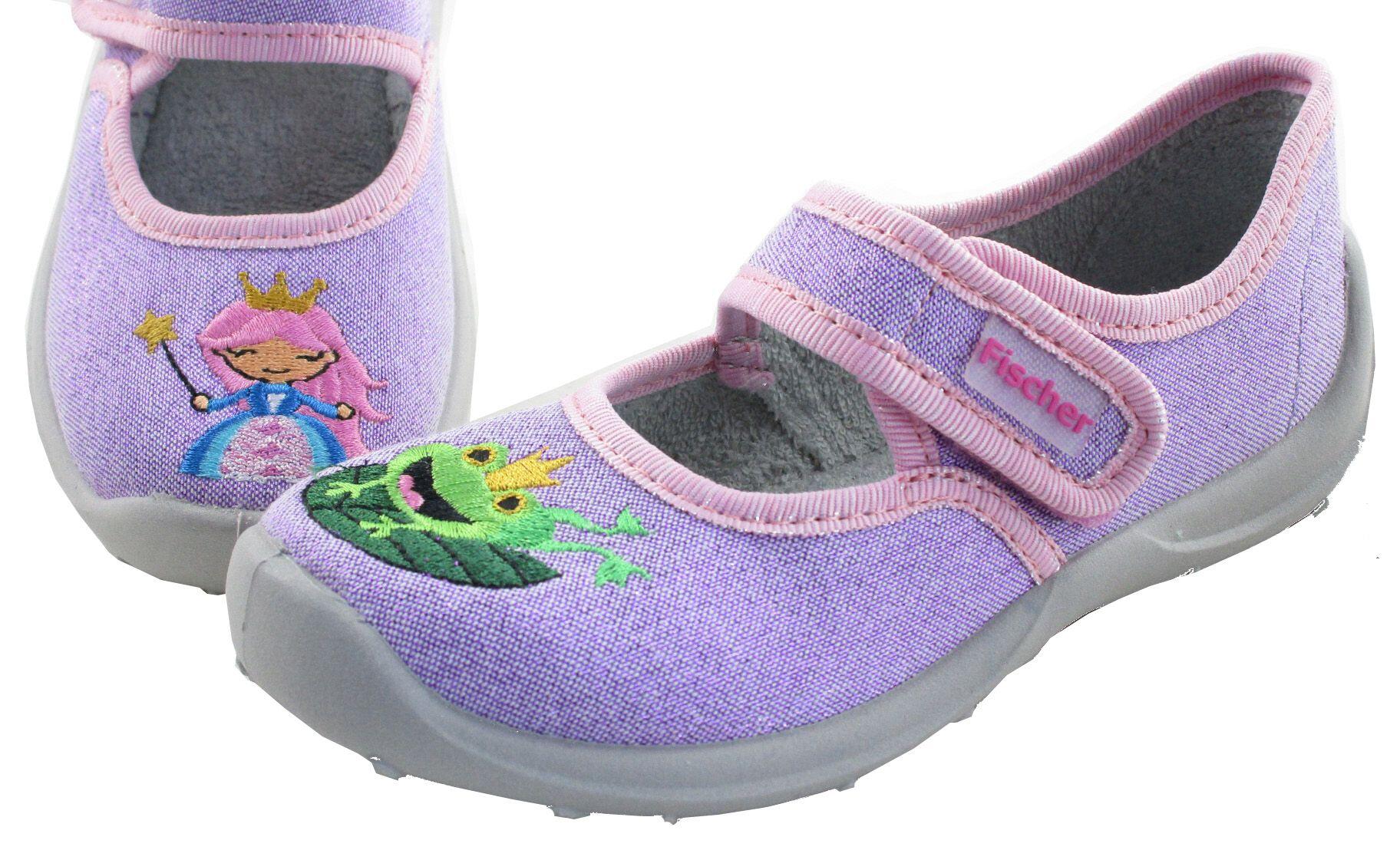 KINDER-KLETT-HAUSSCHUH LILA - Gr. - 30 von Fischer