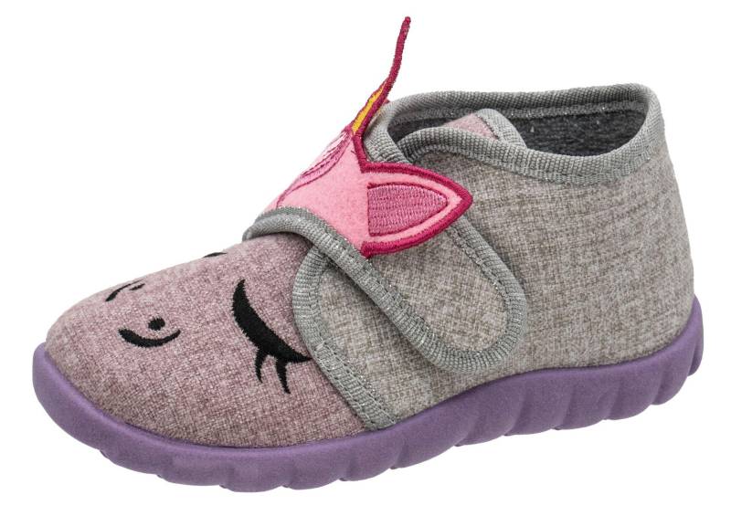 KINDER-KLETT-HAUSSTIEFEL GRAU/ROSE - Gr. - 19 von Fischer