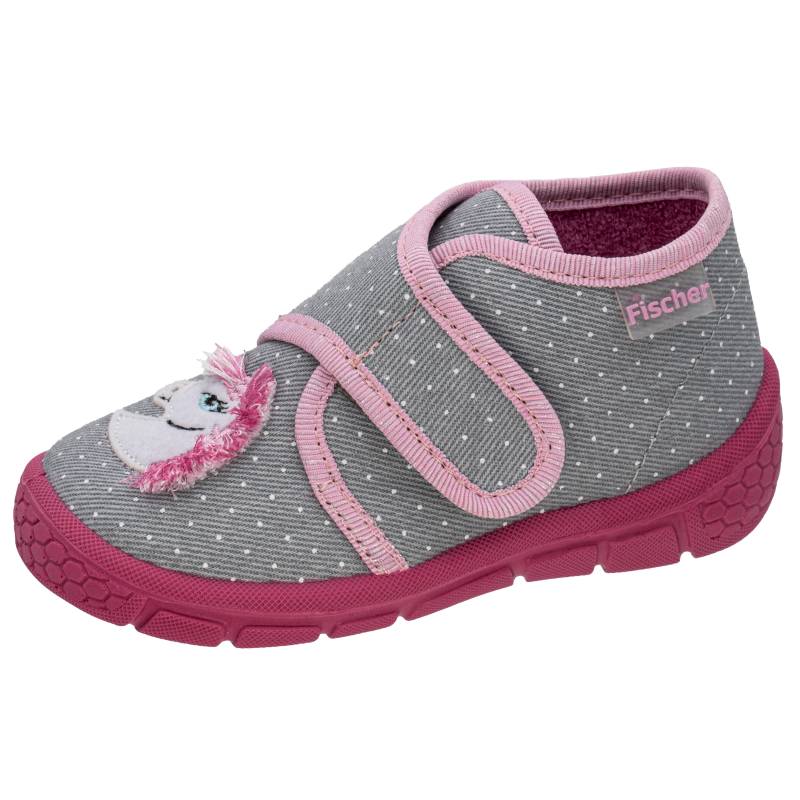 KINDER-KLETT-HAUSSTIEFEL GRAU/ROSE - Gr. - 21 von Fischer