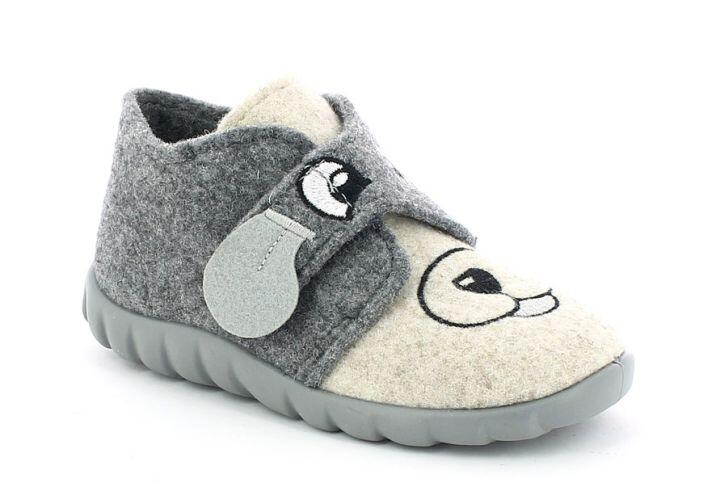 KINDER-KLETT-HAUSSTIEFEL WEISSGRAU - Gr. - 19 von Fischer