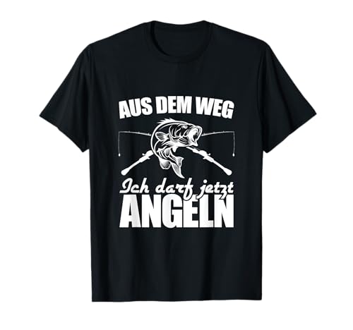 Herren Angeln Fischen Angelschein bestanden Angler T-Shirt von Fischerei Angler Zubehör für Männer
