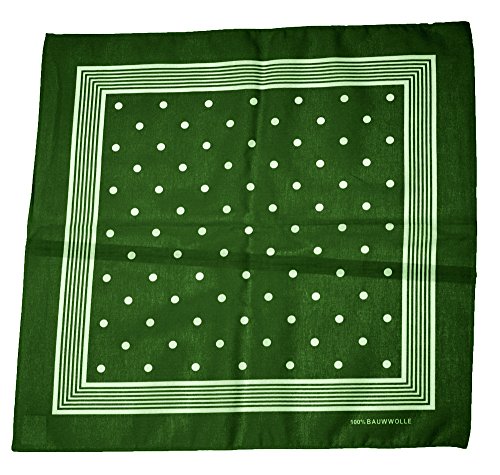 Fischerkleidung GmbH Nickitücher mit weißen Punkten Color grün von Fischerkleidung GmbH