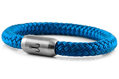 Fischers Fritze Armband Segeltau Makrele Stahlblau - Handgemacht im Geschenkkarton I Maritim & Wasserfest (22) von Fischers Fritze