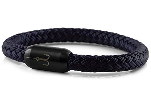 Fischers Fritze Armband Segeltau Torpedomakrele marineblau - Handgemacht im Geschenkkarton I Maritim & Wasserfest (24) von Fischers Fritze