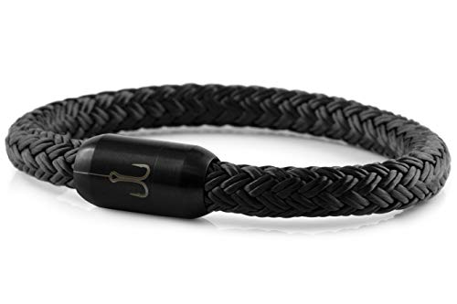 Fischers Fritze Armband Segeltau Torpedomakrele schwarz - Handgemacht im Geschenkkarton I Maritim & Wasserfest (24) von Fischers Fritze