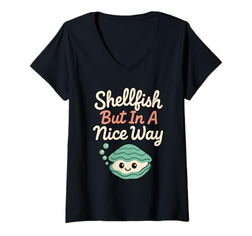 Damen Meeresbiologe Oceanographer Deep Sea Nerd Science Pride T-Shirt mit V-Ausschnitt Damen Meeresbiologe Oceanographer Deep Sea Nerd Science Pride T-Shirt mit V-Ausschnitt von Fish Therapist Marine Researcher Funny Plankton