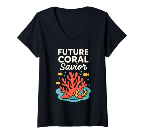 Damen Meeresbiologe Oceanographer Deep Sea Nerd Science Pride T-Shirt mit V-Ausschnitt Damen Meeresbiologe Oceanographer Deep Sea Nerd Science Pride T-Shirt mit V-Ausschnitt von Fish Therapist Marine Researcher Funny Plankton