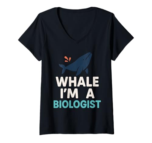 Damen Meeresbiologe Oceanographer Deep Sea Nerd Science Pride T-Shirt mit V-Ausschnitt Damen Meeresbiologe Oceanographer Deep Sea Nerd Science Pride T-Shirt mit V-Ausschnitt von Fish Therapist Marine Researcher Funny Plankton