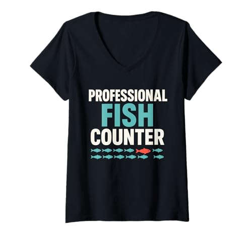 Damen Meeresbiologe Oceanographer Deep Sea Nerd Science Pride T-Shirt mit V-Ausschnitt Damen Meeresbiologe Oceanographer Deep Sea Nerd Science Pride T-Shirt mit V-Ausschnitt von Fish Therapist Marine Researcher Funny Plankton