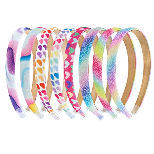 Fishdown 8 x Glitzer-Haarreifen für Mädchen, Regenbogen-Haarreifen für Mädchen und Mädchen Fishdown 8 x Glitzer-Haarreifen für Mädchen, Regenbogen-Haarreifen für Mädchen und Mädchen von Fishdown