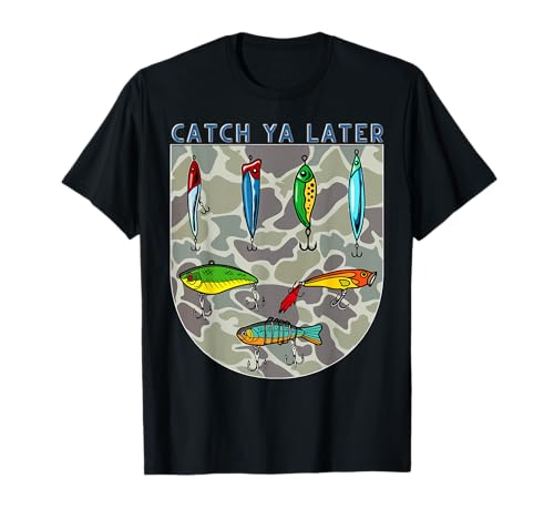 Catch Ya Later Camouflage Angeln Fischer Männer Jungen Kinder T-Shirt Catch Ya Later Camouflage Angeln Fischer Männer Jungen Kinder T-Shirt von Fisherman Catch Ya Later Fishing Womens