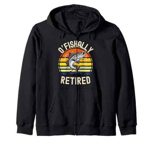 O-Fish-Ally Retired Fisherman Retired Men Fishing Kapuzenjacke von Fisherman Retirement graphic