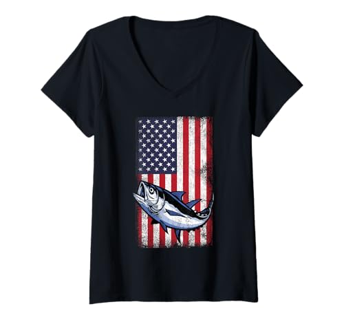 Damen Angeln Angler Fischer Angeln Angelrute Fisch Fisch Hecht T-Shirt mit V-Ausschnitt Damen Angeln Angler Fischer Angeln Angelrute Fisch Fisch Hecht T-Shirt mit V-Ausschnitt von Fishing Angler Fisherman