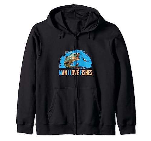 Man I Love Fishes Lustige Fische Spruch Fische Liebhaber Kapuzenjacke Man I Love Fishes Lustige Fische Spruch Fische Liebhaber Kapuzenjacke von Fishing Angling Fisherman Fishing Trip Fish