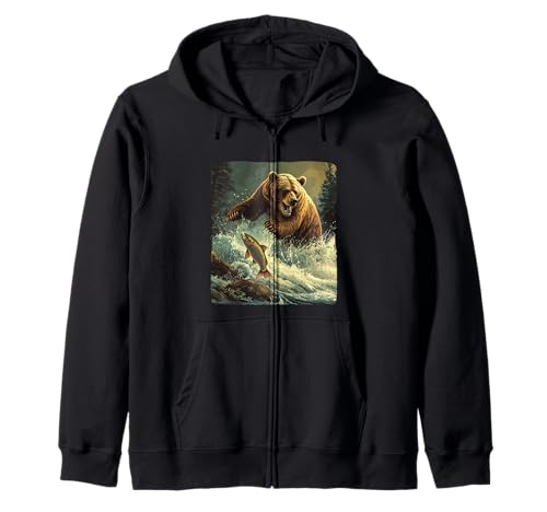 Amerikanische Angelsaison für Erwachsene und Kinder Kapuzenjacke Amerikanische Angelsaison für Erwachsene und Kinder Kapuzenjacke von Fishing Bear Outfit