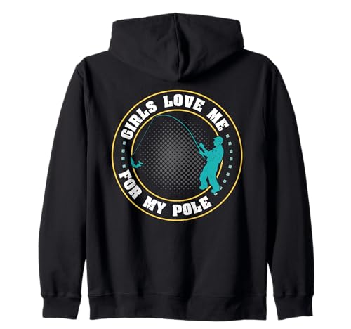 Mädchen Lieben Mich Für Meine Angel Kapuzenjacke Mädchen Lieben Mich Für Meine Angel Kapuzenjacke von Fishing Fisherman Angler Outdoor Hobby Gifts Appar