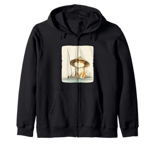 Cooles Japan Angelhund Kostüm für Jungen und Mädchen Kapuzenjacke Cooles Japan Angelhund Kostüm für Jungen und Mädchen Kapuzenjacke von Fishing Shiba Inu Outfit