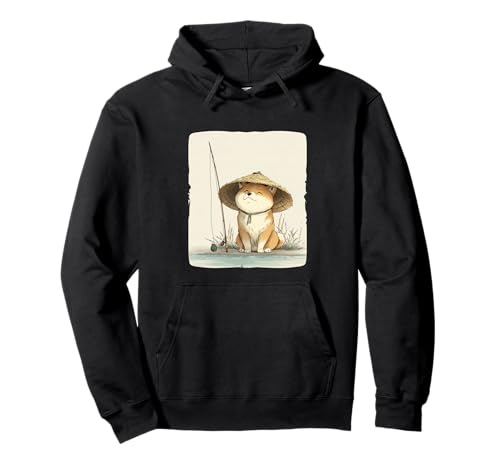 Cooles Japan Angelhund Kostüm für Jungen und Mädchen Pullover Hoodie Cooles Japan Angelhund Kostüm für Jungen und Mädchen Pullover Hoodie von Fishing Shiba Inu Outfit