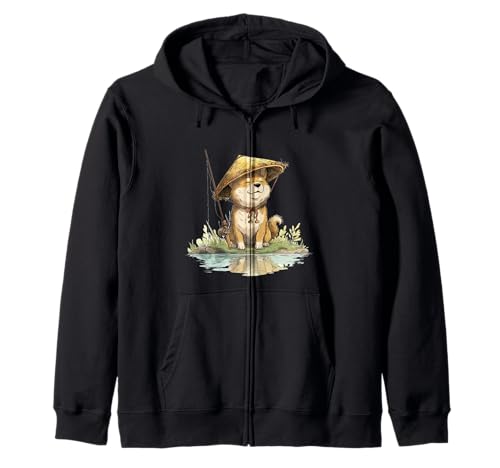 Schönes Shiba Inu mit Angelrute Kostüm für Jungen und Mädchen Kapuzenjacke Schönes Shiba Inu mit Angelrute Kostüm für Jungen und Mädchen Kapuzenjacke von Fishing Shiba Inu Outfit
